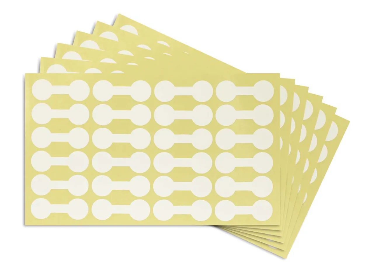 White Dumbbell Jewellery Labels, Pk 144, 12mm X 35mm