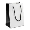 White Monochrome Gift Bag Small Pack of 10