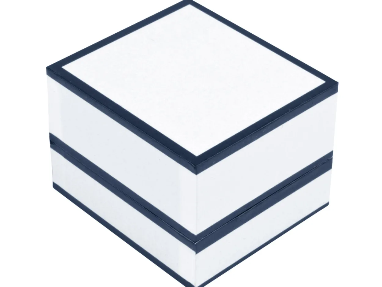 White Monochrome Ring Box