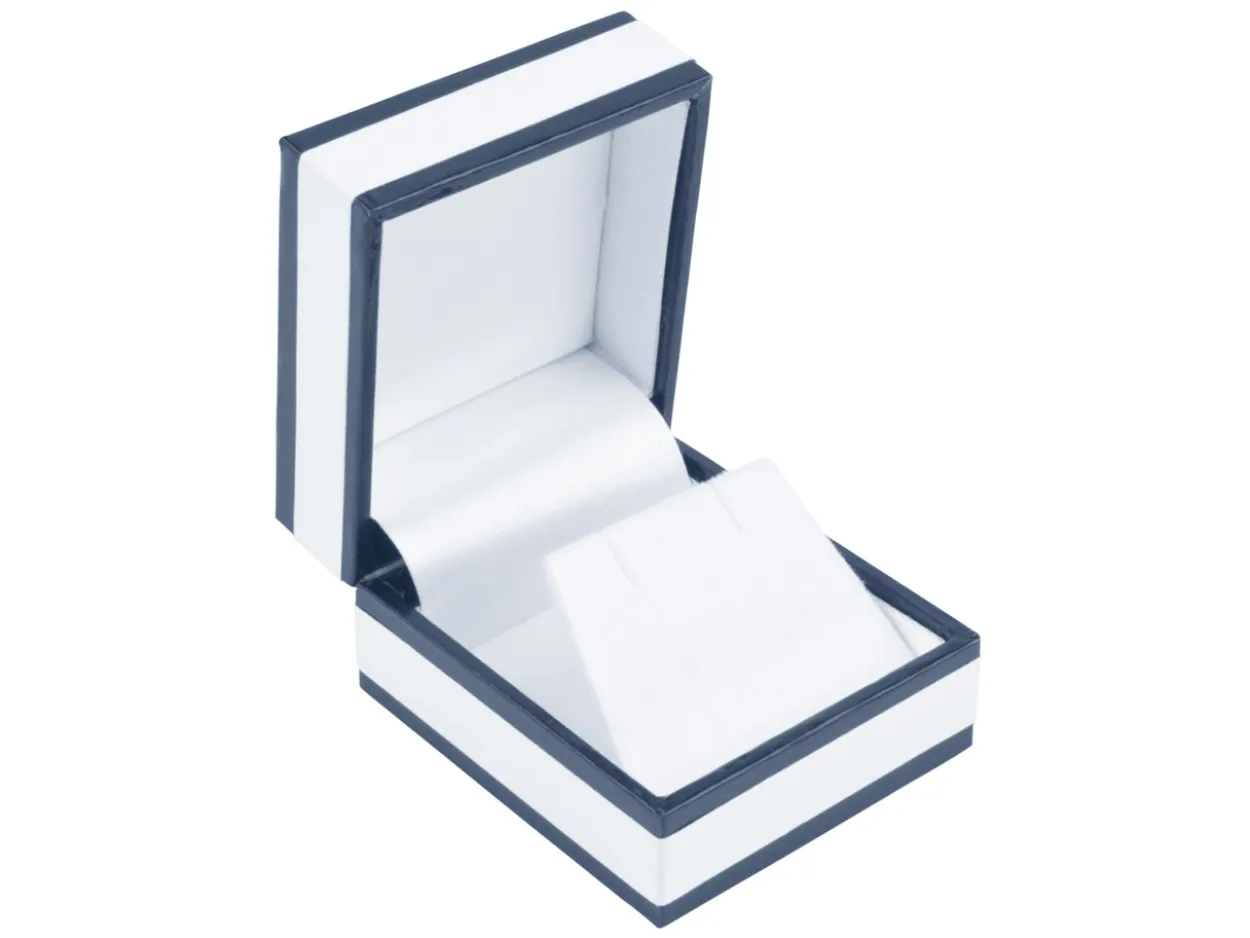 White Monochrome Stud Earring Box