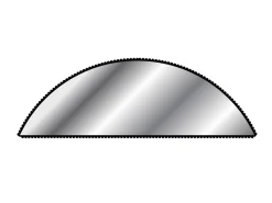 Wide Half Round File, 150mm/6", Cut 0 - Coarse Grade