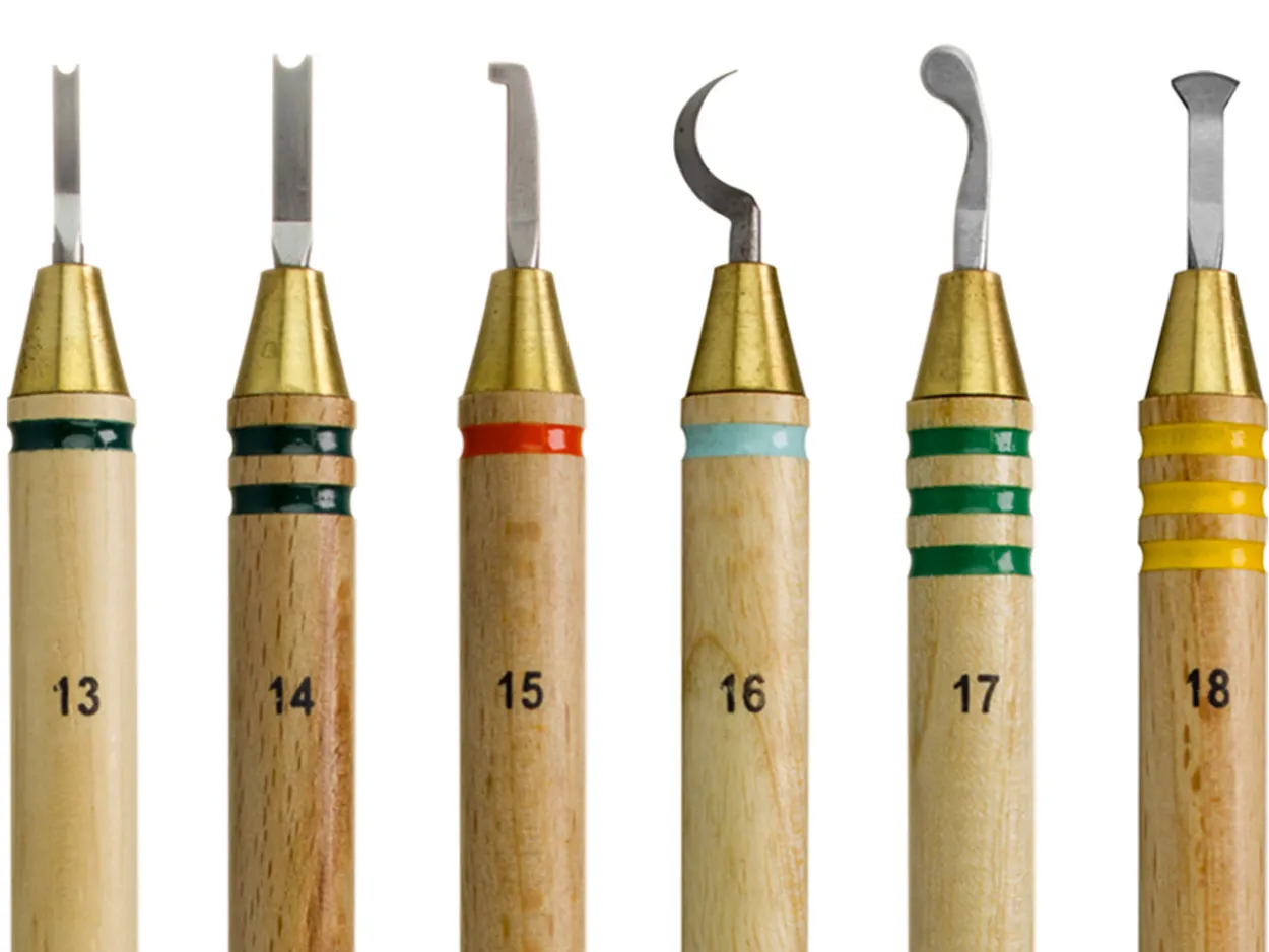 Wolf Tools Precision Wax Carver Set Of 6 Speciality Sizes 13-18