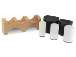 Wooden Bending Swage Block With 5 Nylon Mandrels