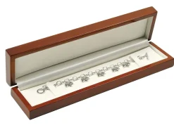 Wooden Bracelet Box, Mahogany Colour