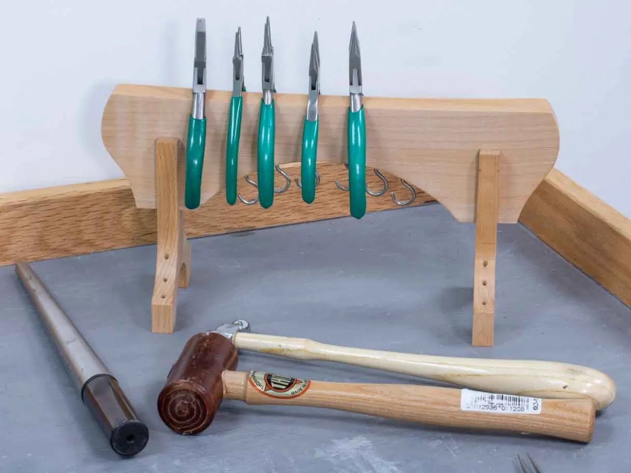 Wooden Collapsible Pliers Stand