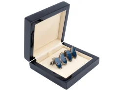 Wooden Cufflink Box, Black Colour