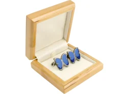 Wooden Cufflink Box, Maple Colour