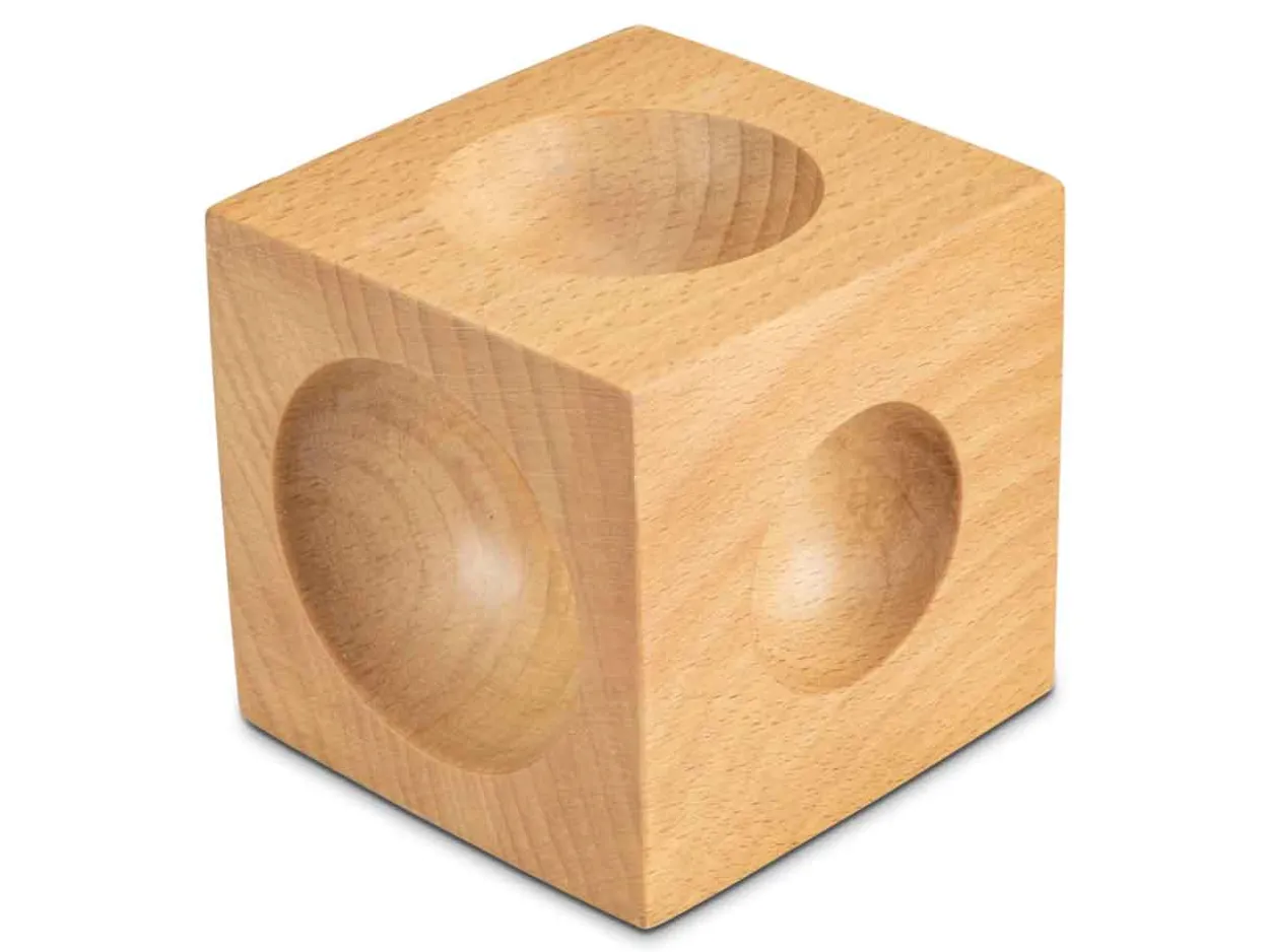 Wooden Dapping Block And 7 Shaping Punches