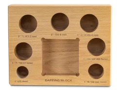 Wooden Dapping Block And 7 Shaping Punches