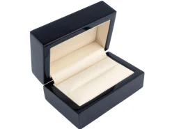 Wooden Double Ring Box, Black Colour
