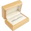 Wooden Double Ring Box, Maple Colour
