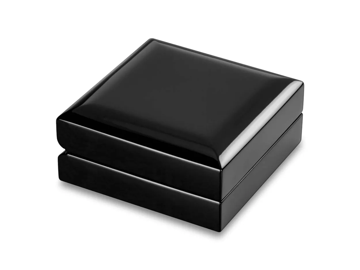 Wooden Drop Earring/pendant Box, Black Colour