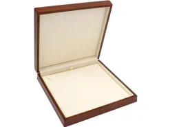 Wooden Necklace Box, Mahogany Colour