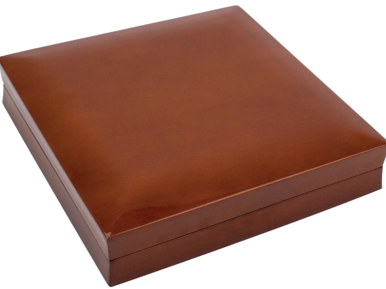 Wooden Necklace Box, Mahogany Colour