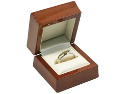 Wooden Ring Box, Mahogany Colour