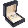 Wooden Stud Earring Box, Black Colour