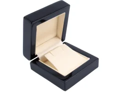 Wooden Stud Earring Box, Black Colour