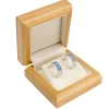 Wooden Stud Earring Box, Maple Colour