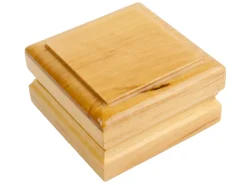 Wooden Stud Earring Box, Maple Colour