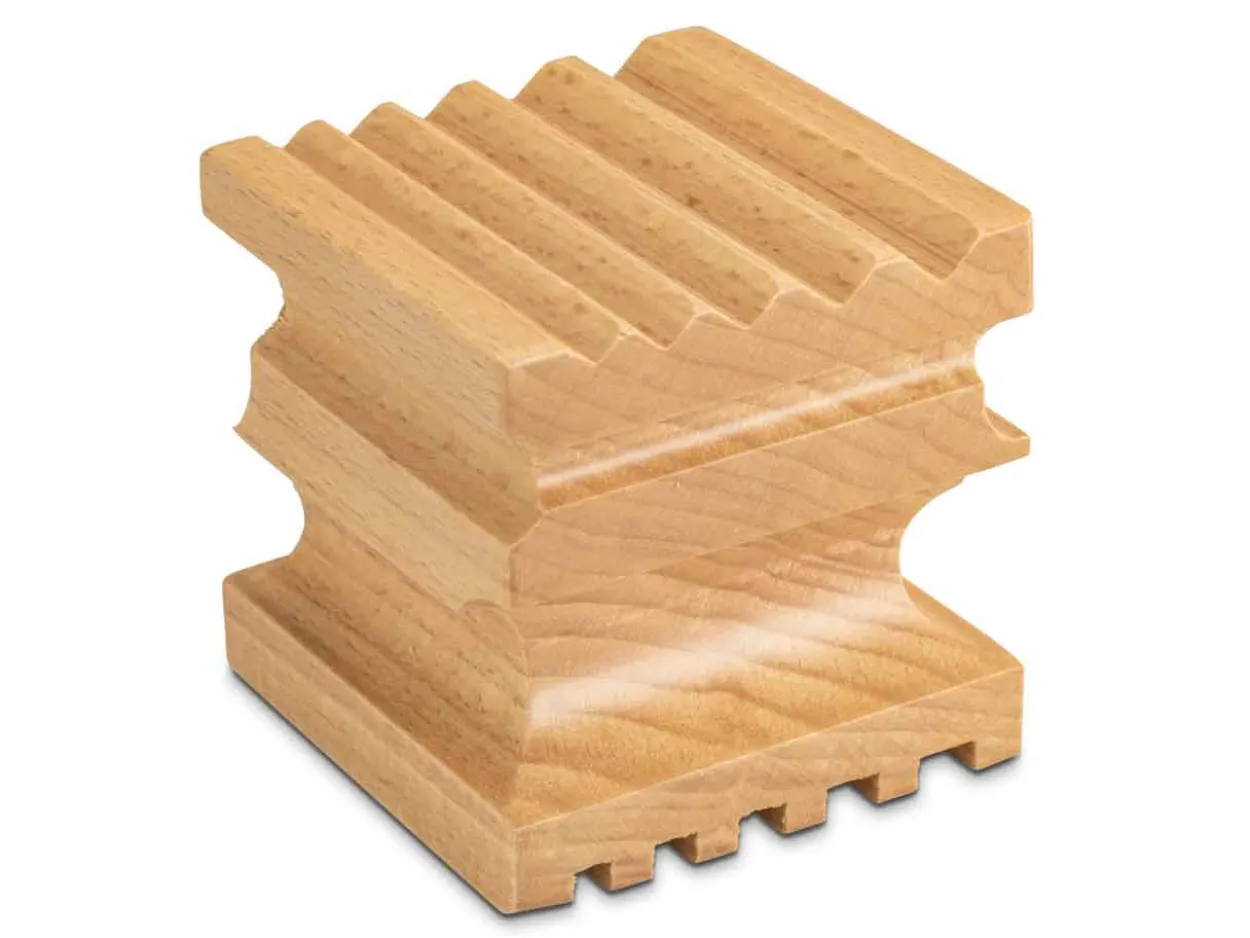 Wooden Swage Block And 14 Shaping Punches