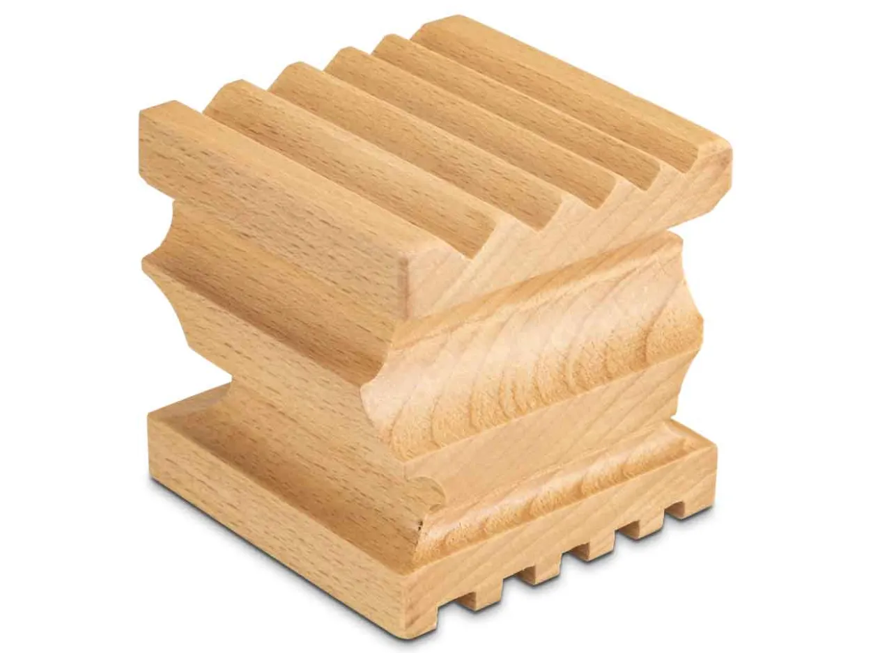 Wooden Swage Block And 14 Shaping Punches