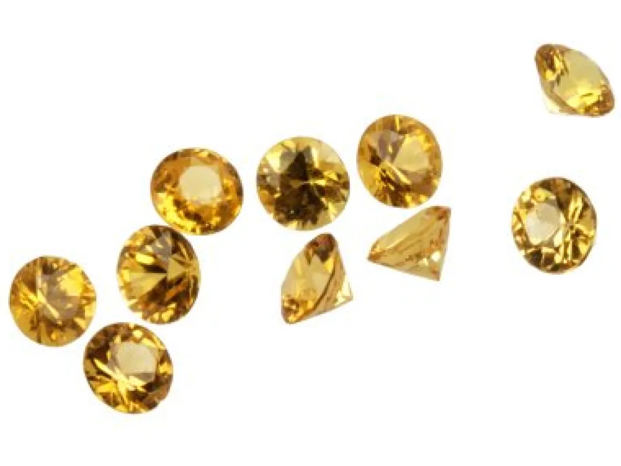 Yellow Sapphire, Round, 2mm