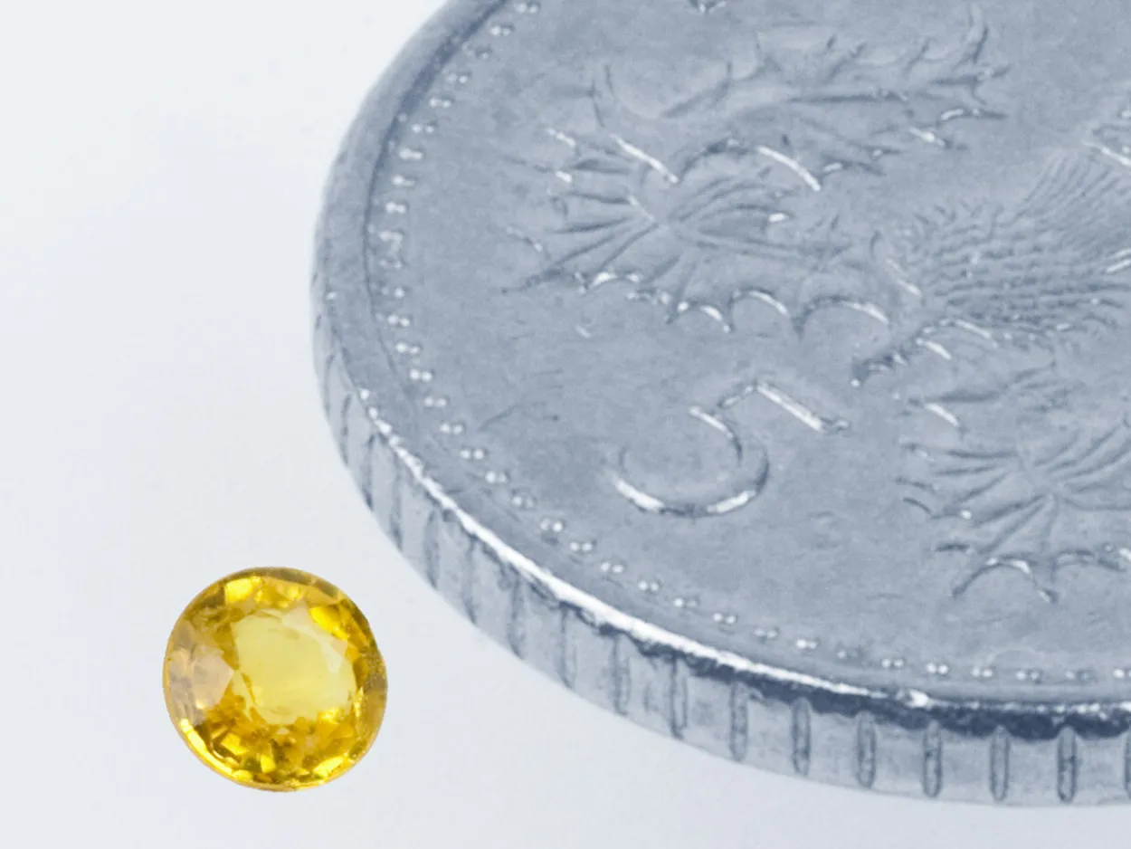 Yellow Sapphire, Round, 3mm
